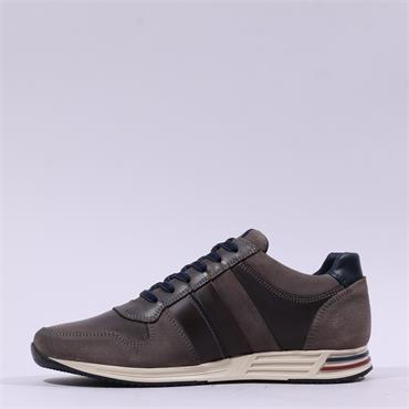 Tommy Bowe Skelton Leather Casual Shoe - Grey Leather